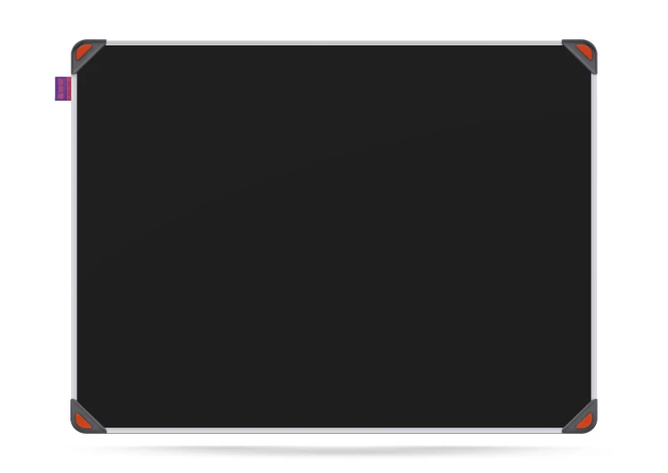 Tablica kredowa magnetyczna MemoBe idea EDGE, powierzchnia czarna, rama aluminiowa, 60x45 cm – zdjęcie 2