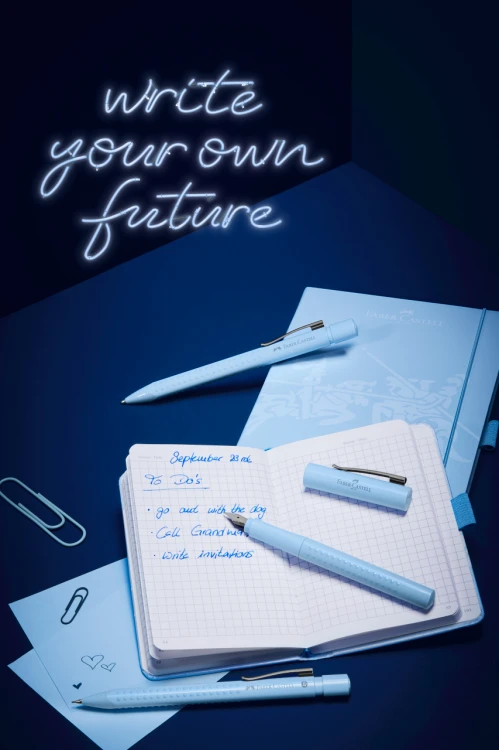 Notatnik A5 sky blue 194K w kratkę Faber-Castell – zdjęcie 2