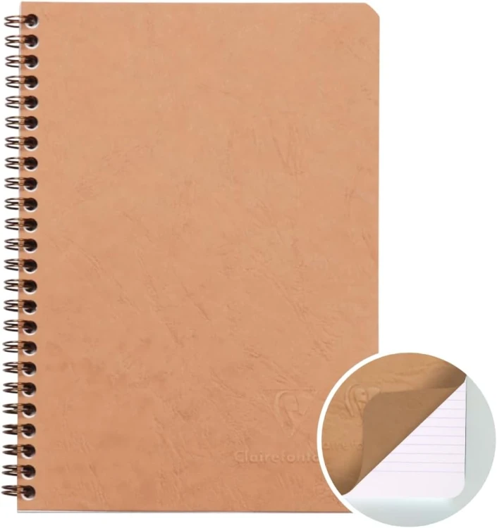 Kołonotatnik nomaddict (age bag) A5, w linie, 50 kartek, beżowy clairefontaine – zdjęcie 3