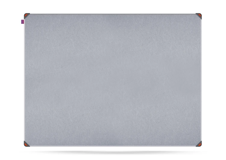 Tablica filcowa MemoBe idea EDGE, powierzchnia popielata, rama aluminiowa, 120x90 cm – zdjęcie 2