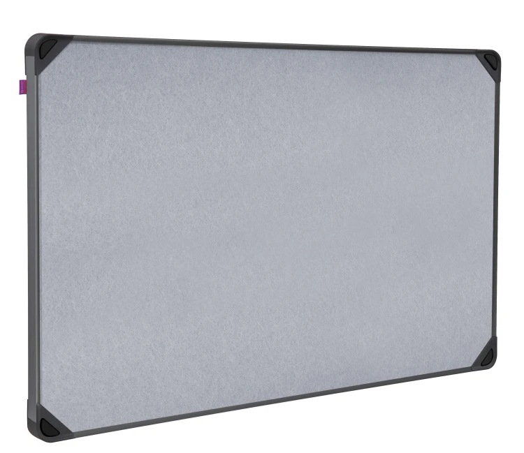 Tablica filcowa MemoBe idea EDGE ALL BLACK, powierzchnia popielata, rama aluminiowa czarna, 60x45 cm – zdjęcie 4