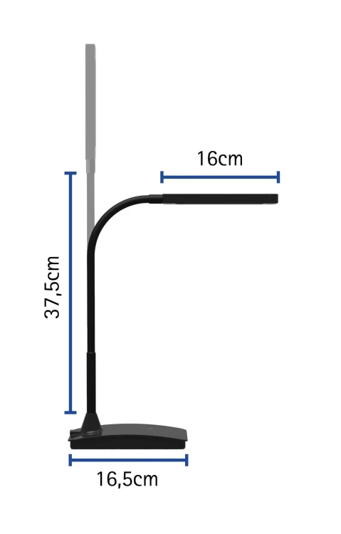 LAMPA BIURKOWA LED MAULpearly, możliwość regulacji światła CZARNA – zdjęcie 2