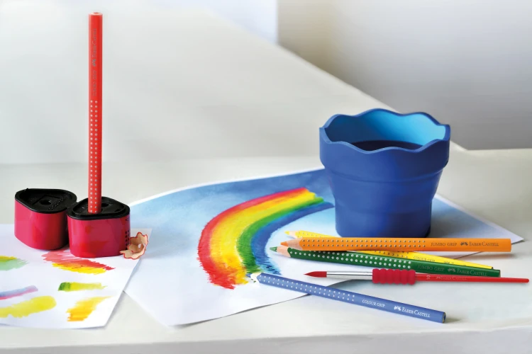 Kredki jumbo grip 5 kol. neon opakowanie kartonowe Faber-Castell – zdjęcie 5