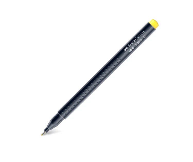 Cienkopis grip jasnożółty Faber-Castell – zdjęcie 3
