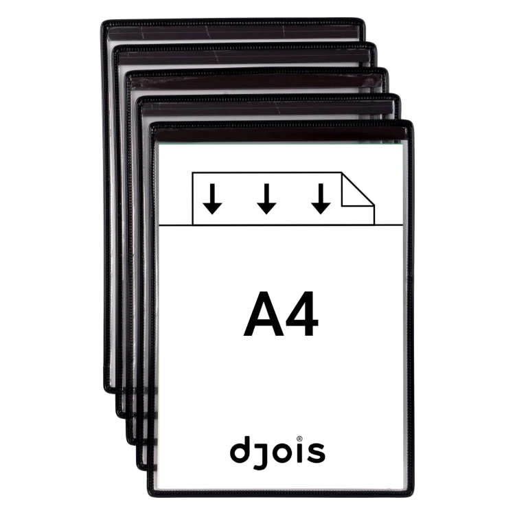 MAGNETYCZNY PANEL PREZENTACYJNY DJOIS x TARIFOLD A4 5 SZT. CZARNY – zdjęcie 2