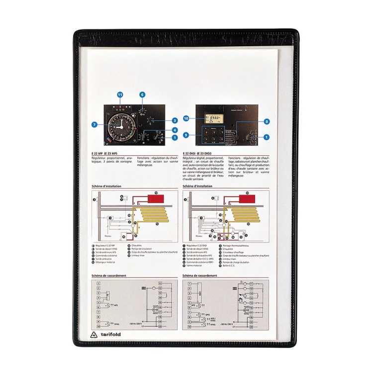 MAGNETYCZNY PANEL PREZENTACYJNY DJOIS x TARIFOLD A4 5 SZT. CZARNY – zdjęcie 3