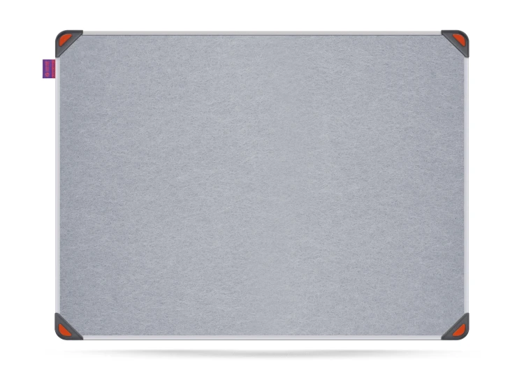 Tablica filcowa MemoBe idea EDGE, powierzchnia popielata, rama aluminiowa, 60x45 cm – zdjęcie 2