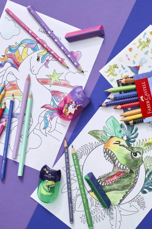 Display edycja jednorożec i dinozaury grip & connector Faber-Castell – zdjęcie 3