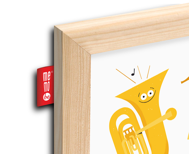 Tablica edukacyjna MemoBe, WHITEBOARDGAME: Music adventure!, nadruk WESOŁE INSTRUMENTY, rama drewniana, 200x100 cm – zdjęcie 4