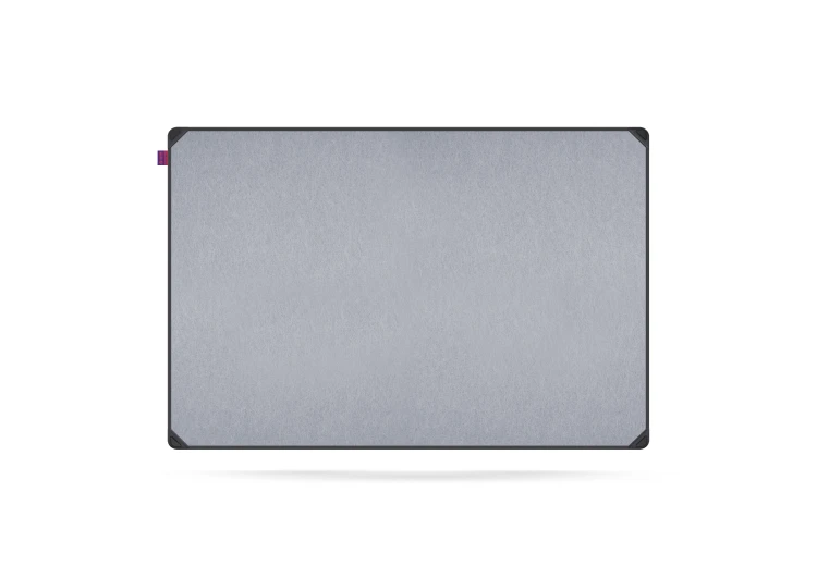 Tablica filcowa MemoBe idea EDGE ALL BLACK, powierzchnia popielata, rama aluminiowa czarna, 90x60 cm – zdjęcie 2