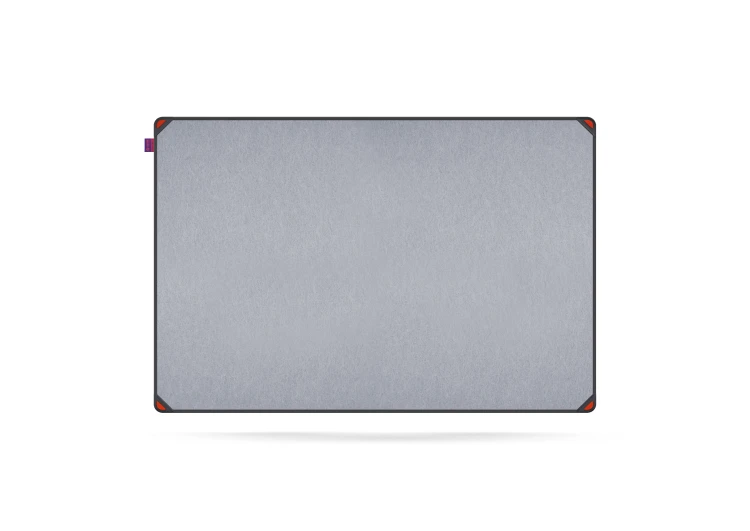 Tablica filcowa MemoBe idea EDGE ALL BLACK, powierzchnia popielata, rama aluminiowa czarna, 90x60 cm – zdjęcie 3