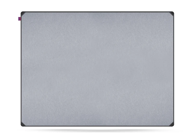 Tablica filcowa MemoBe idea EDGE ALL BLACK, powierzchnia popielata, rama aluminiowa czarna, 120x90 cm – zdjęcie 2