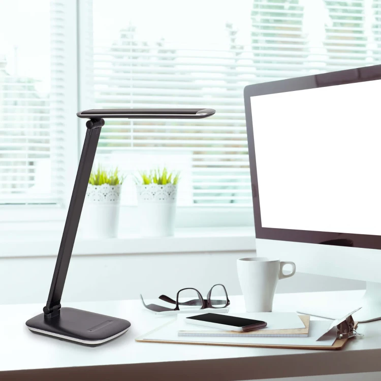 LAMPA BIURKOWA LED MAULjazzy, możliwość regulacji światła, USB CZARNA – zdjęcie 3