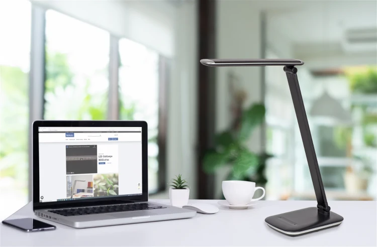 LAMPA BIURKOWA LED MAULjazzy, możliwość regulacji światła, USB CZARNA – zdjęcie 4
