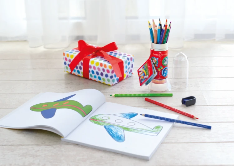 Kredki grip 2001 15 kol. opakowanie upominkowe rakieta Faber-Castell – zdjęcie 3