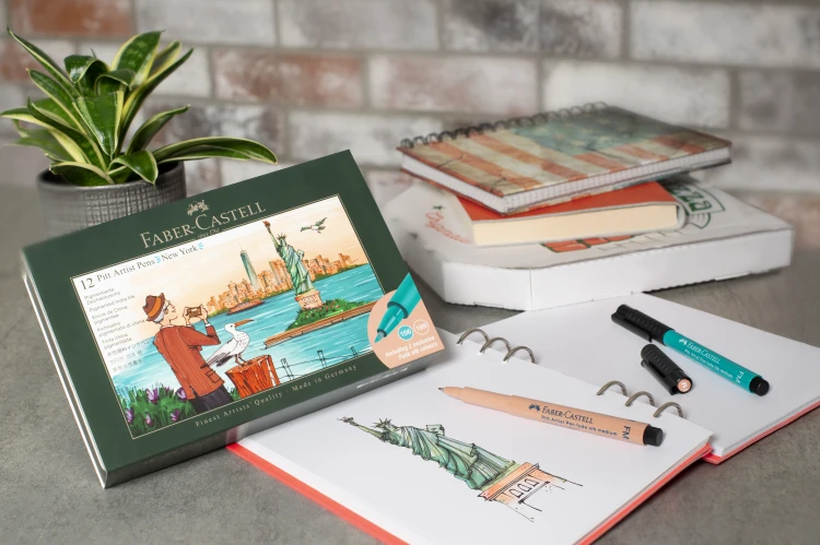 Zestaw pitt artist pen new york 12 szt. Faber-Castell – zdjęcie 3