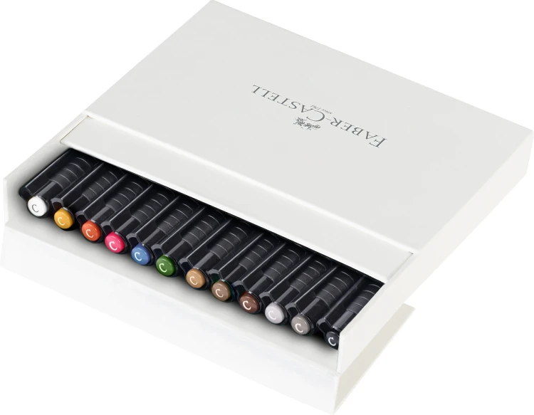 Pitt artist pen c zestaw do kaligrafii 12 kol. studio box Faber-Castell – zdjęcie 2