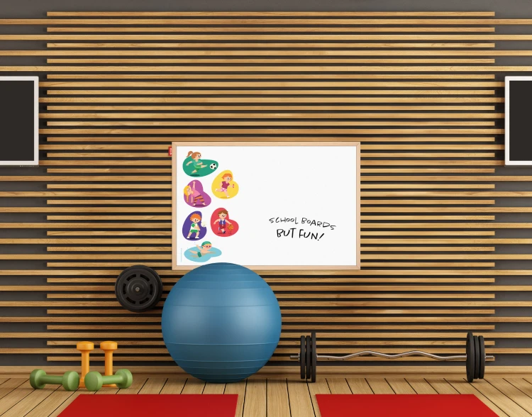 Tablica edukacyjna MemoBe, WHITEBOARDGAME: Sport adventure!, nadruk SPORT, rama drewniana, 200x100 cm – zdjęcie 6