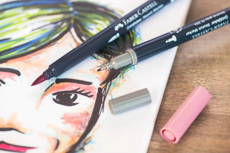 Pisak goldfaber sketch dwustronny, kolor 183 Faber-Castell – zdjęcie 6