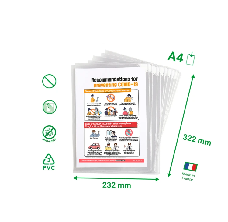 ANTYBAKTERYJNY FOLDER NA DOKUMENTY KANG OP. 25 SZT. DJOIS x TARIFOLD – zdjęcie 3