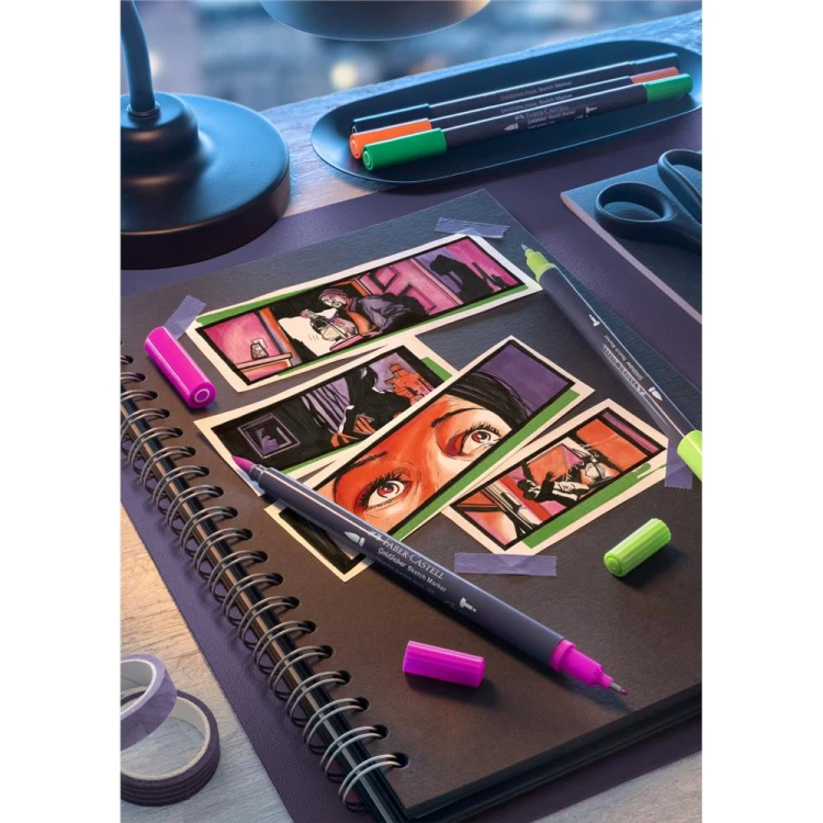 Pisak goldfaber sketch dwustronny, kolor 175 Faber-Castell – zdjęcie 6