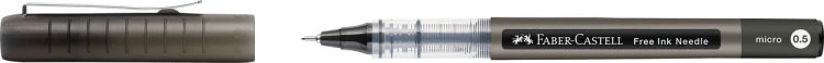 CIENKOPIS KULKOWY FREE INK KOŃCÓWKA  IGŁOWA 0,5 mm CZARNY FABER-CASTELL – zdjęcie 3