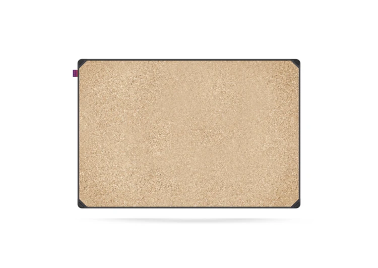 Tablica korkowa MemoBe idea EDGE ALL BLACK, rama aluminiowa czarna, 90x60 cm – zdjęcie 2