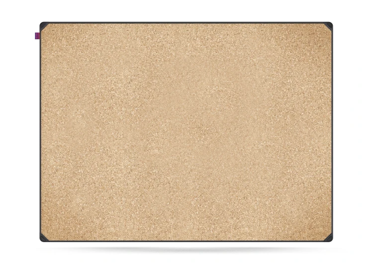 Tablica korkowa MemoBe idea EDGE ALL BLACK, rama aluminiowa czarna, 120x90 cm – zdjęcie 3