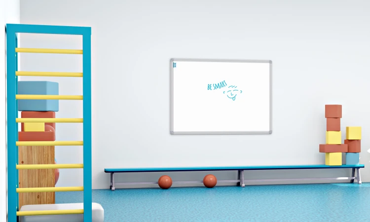 Tablica suchościeralna magnetyczna MEMOBE SMART, rama aluminiowa 170x100 cm – zdjęcie 2