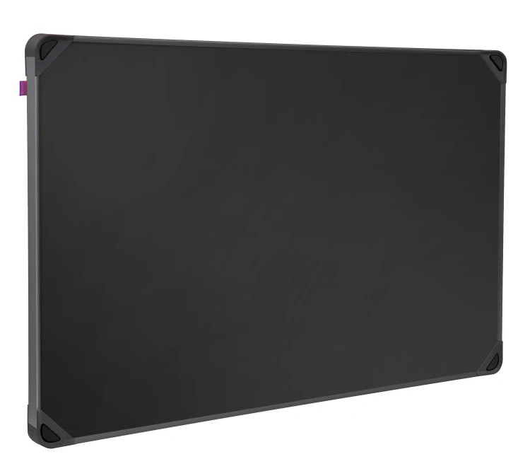 Tablica kredowa magnetyczna MemoBe idea EDGE ALL BLACK, powierzchnia czarna, rama aluminiowa czarna, 60x45 cm – zdjęcie 4