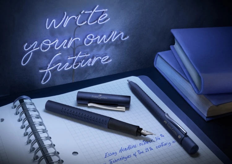 Pióro wieczne grip 2011 m granatowe Faber-Castell – zdjęcie 5