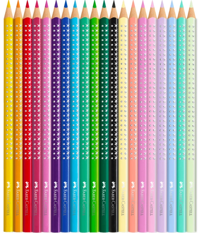 Kredki ołówkowe sparkle w opakowaniu upominkowym butterfly Faber-Castell – zdjęcie 6