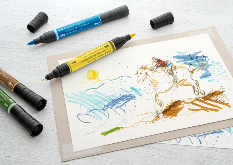 Pitt artist pen dwustronny kol. 170 Faber-Castell – zdjęcie 4