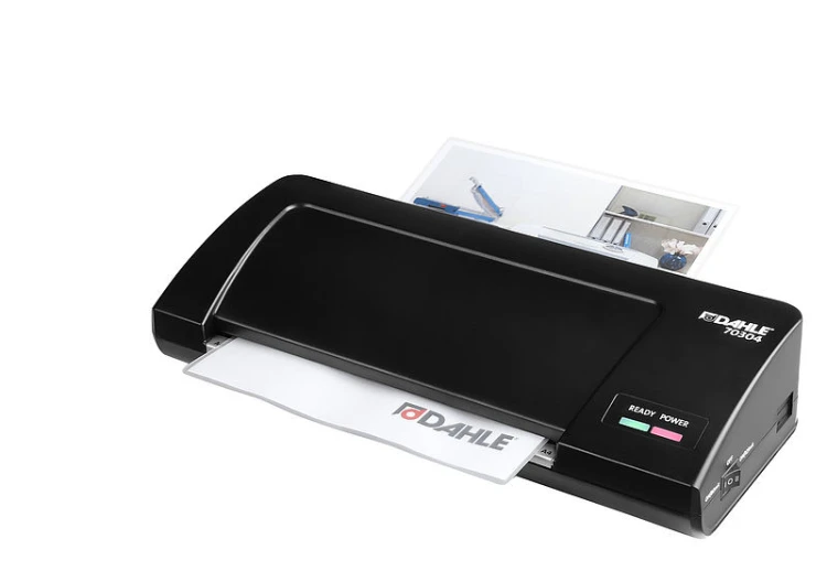 Laminator A4 Dahle 4 rolkowy moc 575 wczarny – zdjęcie 2