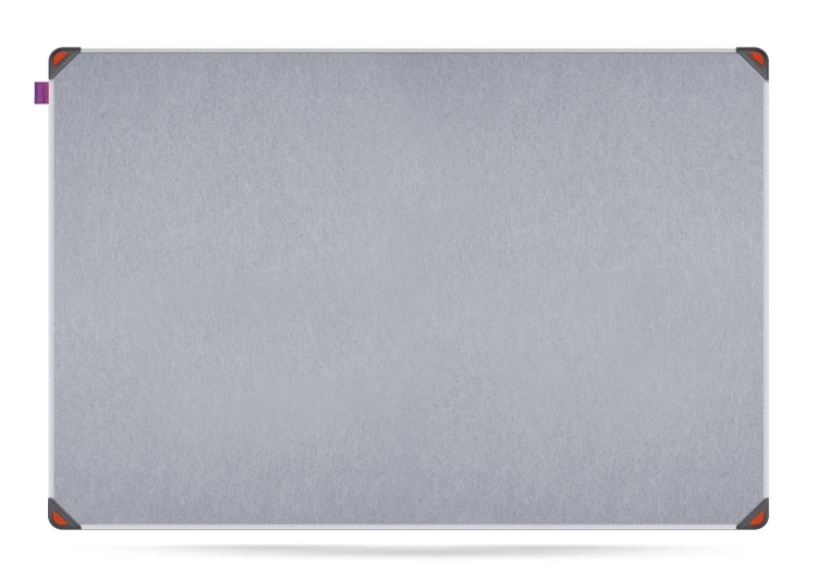 Tablica filcowa MemoBe idea EDGE, powierzchnia popielata, rama aluminiowa, 90x60 cm – zdjęcie 2