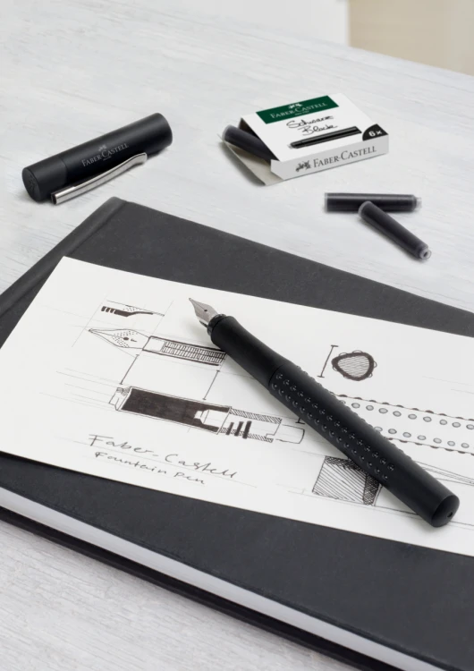 Pióro wieczne grip 2011 b czarne Faber-Castell – zdjęcie 6