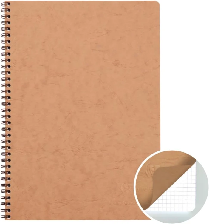 Kołonotatnik nomaddict (age bag) A4, w kratkę, 50 kartek, beżowy clairefontaine – zdjęcie 2