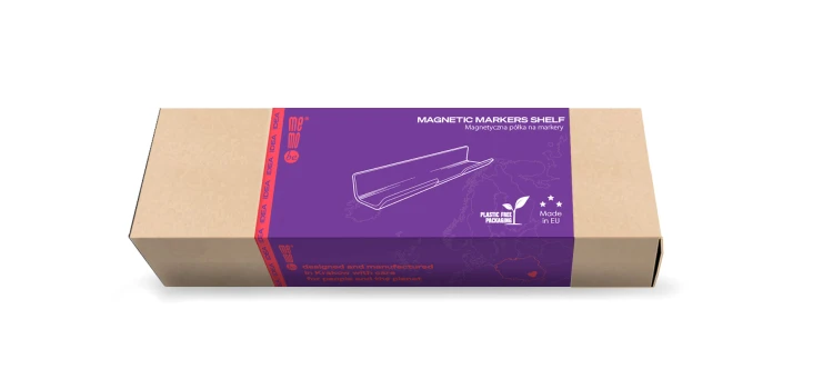 Półka na markery MemoBe idea, magnetyczna, czarna, 17 cm – zdjęcie 3