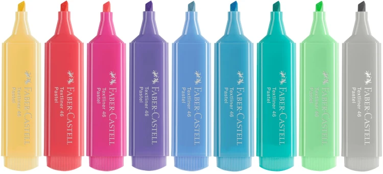 Zakreślacz 1546 pastelowy display kartonowy 60 szt. Faber-Castell – zdjęcie 2