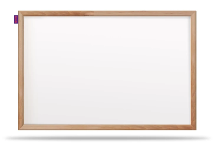 Tablica suchościeralna magnetyczna MemoBe idea WOOD, rama drewniana, 150x100 cm – zdjęcie 2