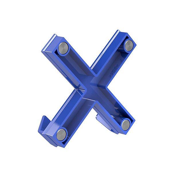MAGNES MEGA MAGNET CROSS XL 90x90mm NIEBIESKI DAHLE – zdjęcie 3