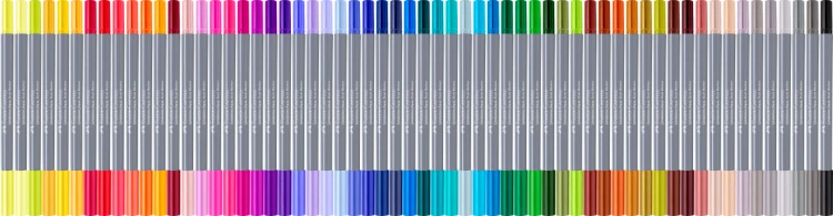 Pisak akwarelowy goldfaber aqua dwustronny display 300 szt. Faber-Castell – zdjęcie 2