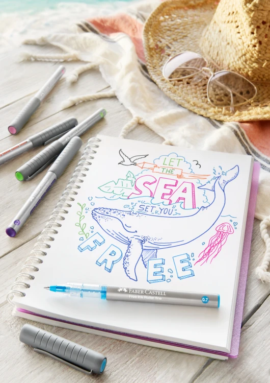 Cienkopis kulkowy free ink DSPL.72 szt. Faber-Castell – zdjęcie 3