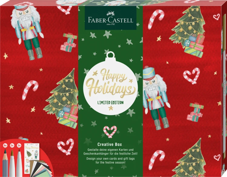 Zestaw kreatywny goldfaber 5 x frosty winter, 5 x happy holidays display Faber-Castell – zdjęcie 3