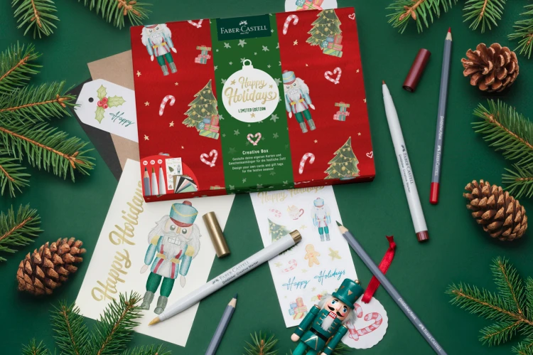 Zestaw kreatywny goldfaber 5 x frosty winter, 5 x happy holidays display Faber-Castell – zdjęcie 6