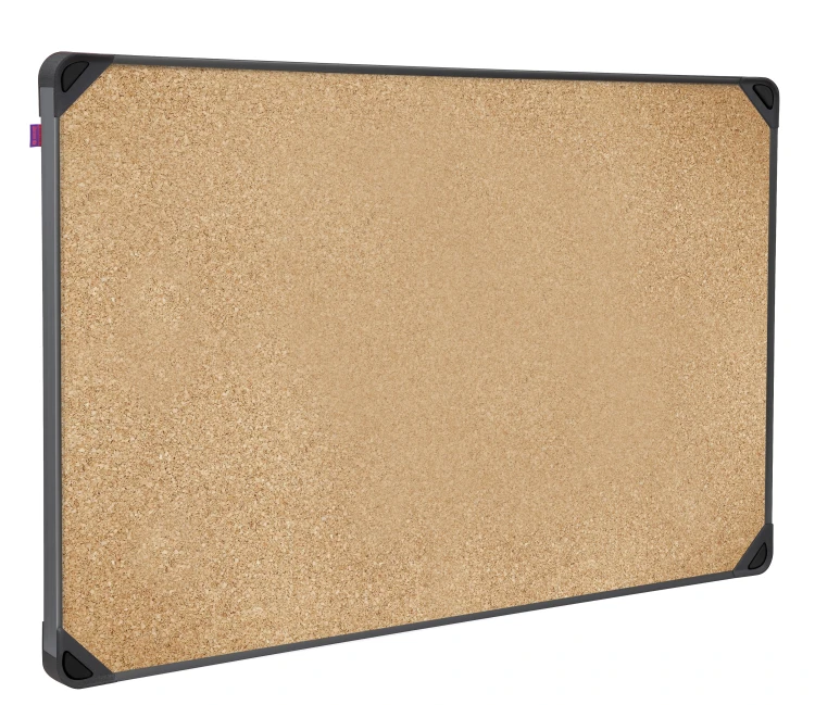 Tablica korkowa MemoBe idea EDGE ALL BLACK, rama aluminiowa czarna, 60x45 cm – zdjęcie 4