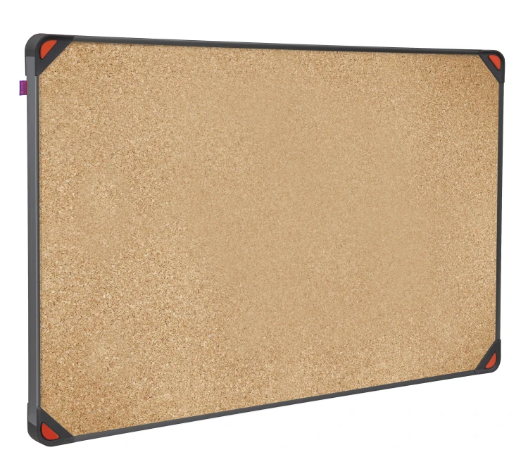Tablica korkowa MemoBe idea EDGE ALL BLACK, rama aluminiowa czarna, 60x45 cm – zdjęcie 5