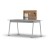 Tablica nabiurkowa korkowa MemoBe idea WOOD, dwustronna, 75x44 cm – zdjęcie 2