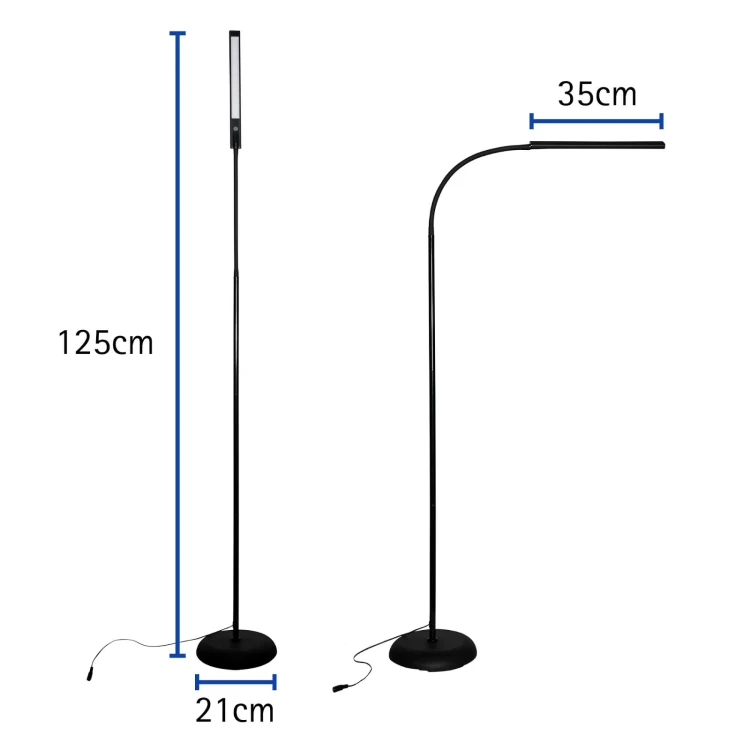 LAMPA PODŁOGOWA LED MAULpirro, MOŻLIWOŚĆ REGULACJI ŚWIATŁA, CZARNA – zdjęcie 2
