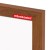 Tablica suchościeralno-magnetyczna 135X50 cm w ramie MDF dąb – zdjęcie 2